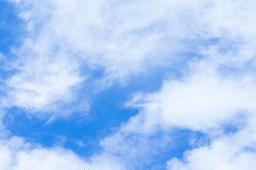 Blue Sky And Clouds. peaceful sky and cloud in good weather day