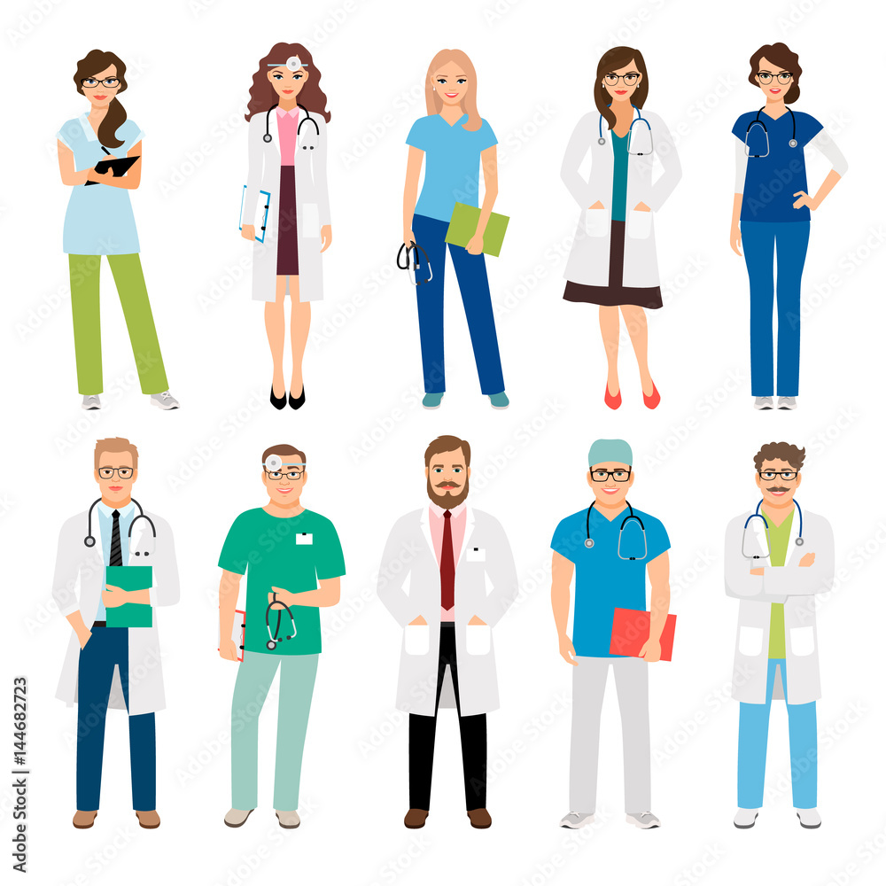 Wall mural Healthcare medical team workers