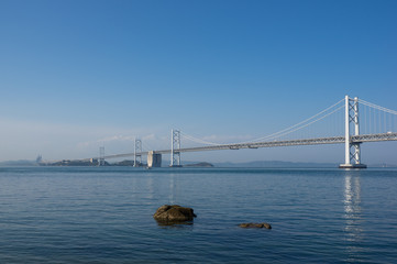 瀬戸大橋　穏やかな海面　2017年4月