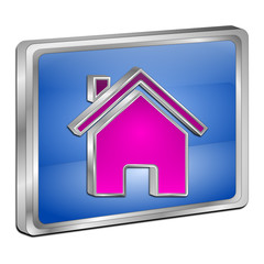 Home Button - 3D illustration