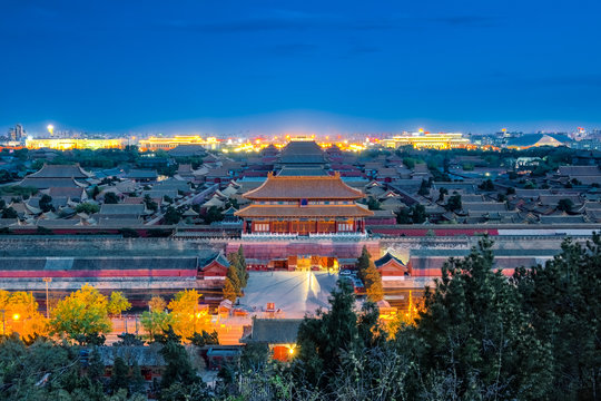 The Forbidden City in Beijing city, China