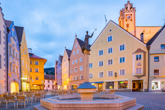 Fussen town in Bavaria, Germany