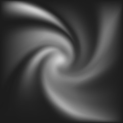 Abstract black and white twist shape