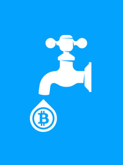 Bitcoin faucet vector