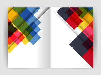 Square design corporate business flyer