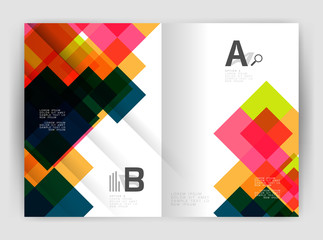 Square design corporate business flyer