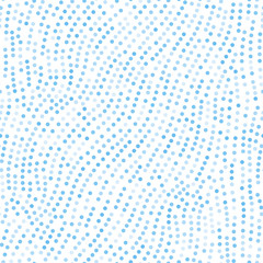 Polka dots seamless pattern. Vector illustration in pastel blue colors.