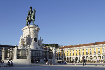 Praça do Commercioremodelled as part of the rebuilding of the Downtown, ordered by Marquis of Pombal.