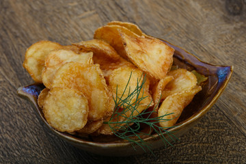 Natural potato chips