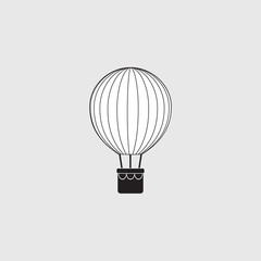 Obraz premium air balloon vector icon