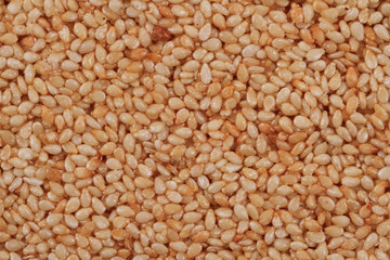 sesame seeds with honey texture