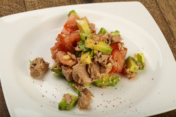 Tuna and avocado salad