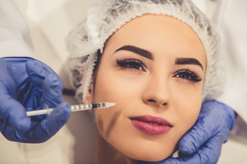 Woman at the beautician