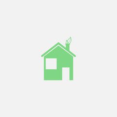 eco house vector icon
