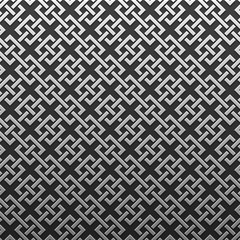 Silver/platinum metallic background with geometric pattern. Elegant luxury style.