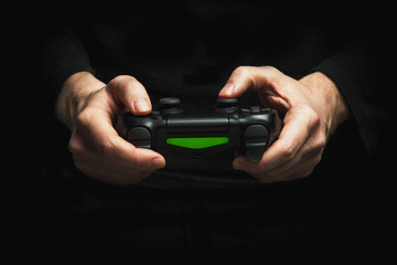 Hands with a gamepad © olegkruglyak3
