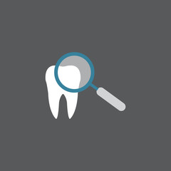 checking tooth vector icon