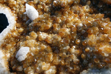 Amethyst crystals and other crystals