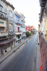 Fototapeta na wymiar キューバ　ハバナの街並み