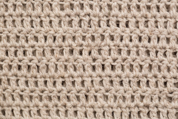 knitted fabric background texture white