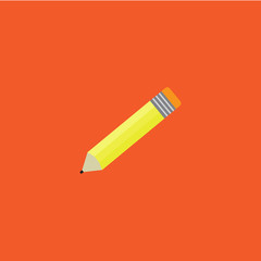 Pencil flat vector icon