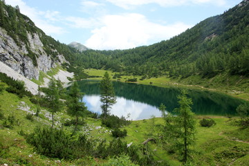 Obraz na płótnie Canvas mountain lake