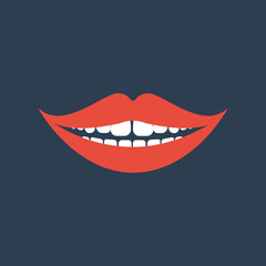Fototapeta premium Smile illustration vector