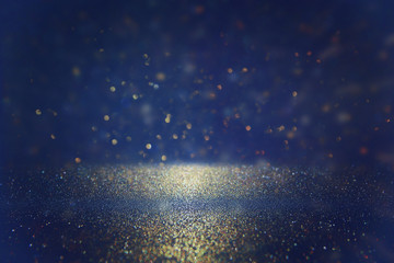 glitter vintage lights background. defocused