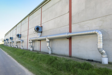 Système de ventilation industrielle - Vue extérieure