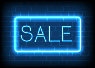 Neon sign sale in a frame .