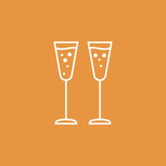 glasses of champagne 