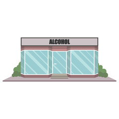 Obraz premium Alcohol shop facade