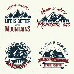 Obraz premium Set of extreme adventure badges.