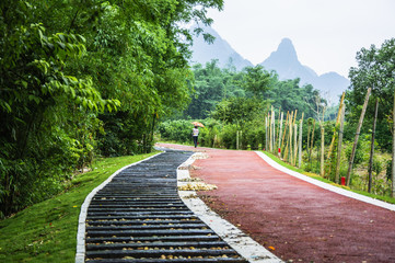 Countryside road scenery