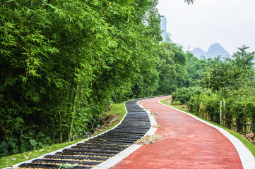 Countryside road scenery