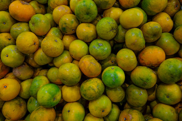 Background and texture of pile orange.