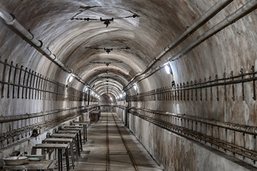 Underground military bunker from second world war