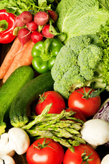 various kind of vegetable full frame background 