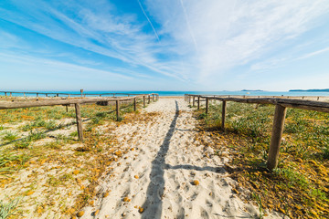 Fototapeta premium walk path in Simius beach