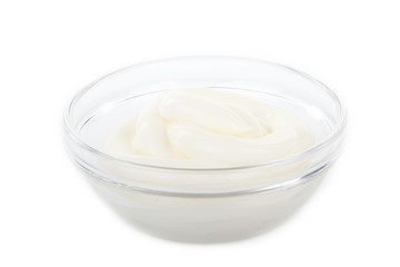 Obraz na płótnie Canvas bowl with mayonaise isolated