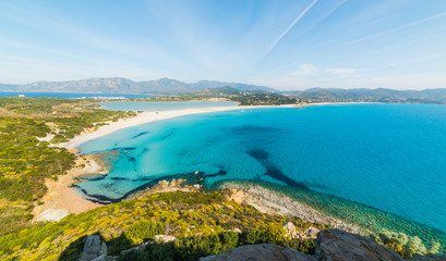 Blue sea in Porto Giunco