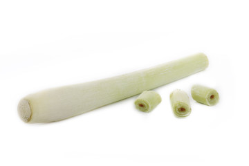 heap of lemongrass isolated