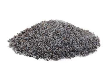 heap of poppyseed isolated