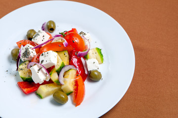 Fresh Greek salad bowl