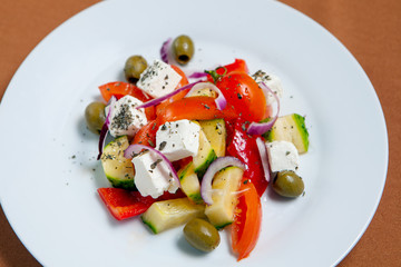 Fresh Greek salad bowl