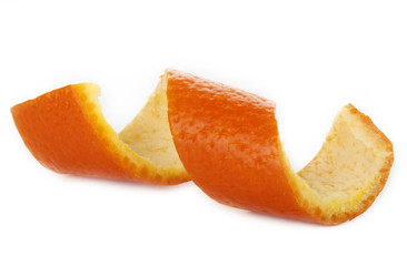 rind of orange isolated