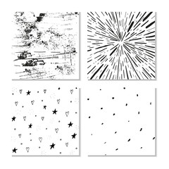 Ink hand drawn textures