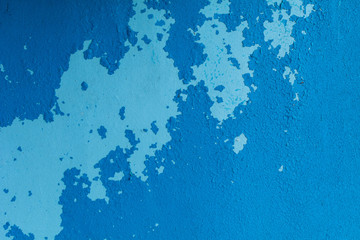 Old painted wall texture blue color