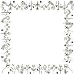 flowered frame card