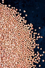 buckwheat grains background